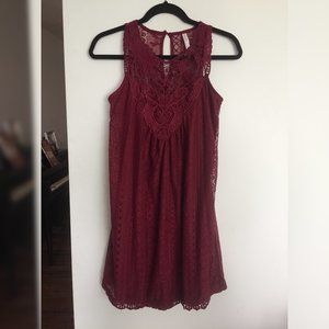 Short sleeveless dress.  Holiday dress